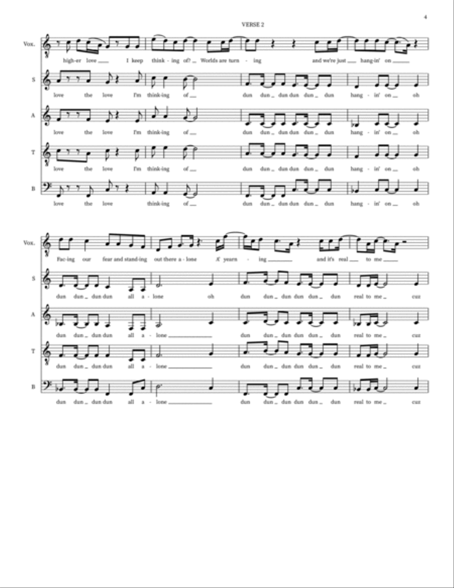 Higher Love Higher Love Small Ensemble scores gallery preview page 4