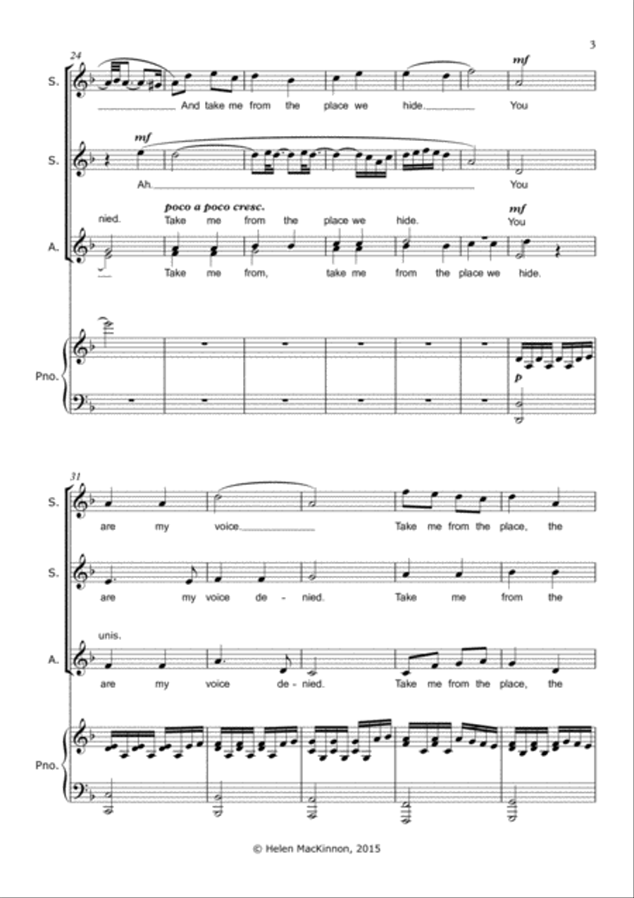 My Voice SSA scores gallery preview page 4