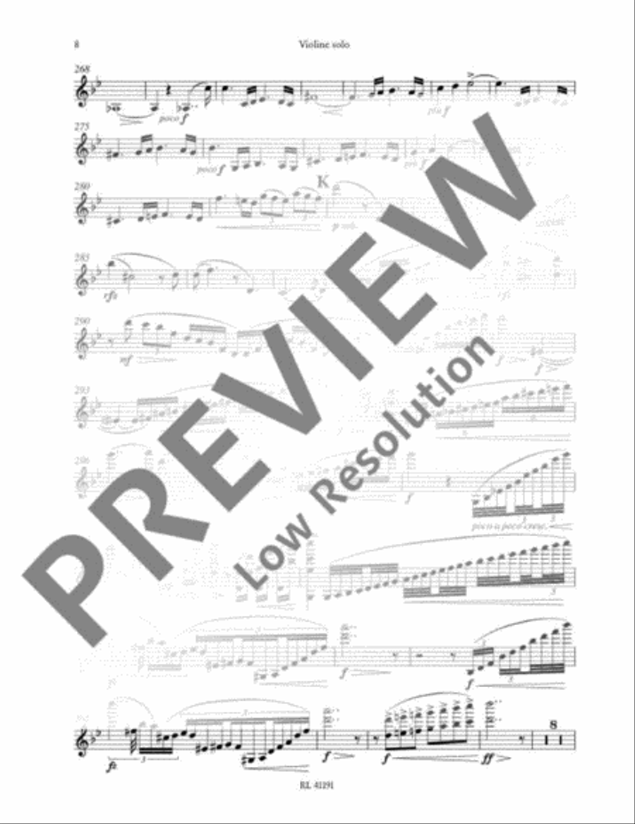 Violin Concerto D minor Orchestra scores gallery preview page 9