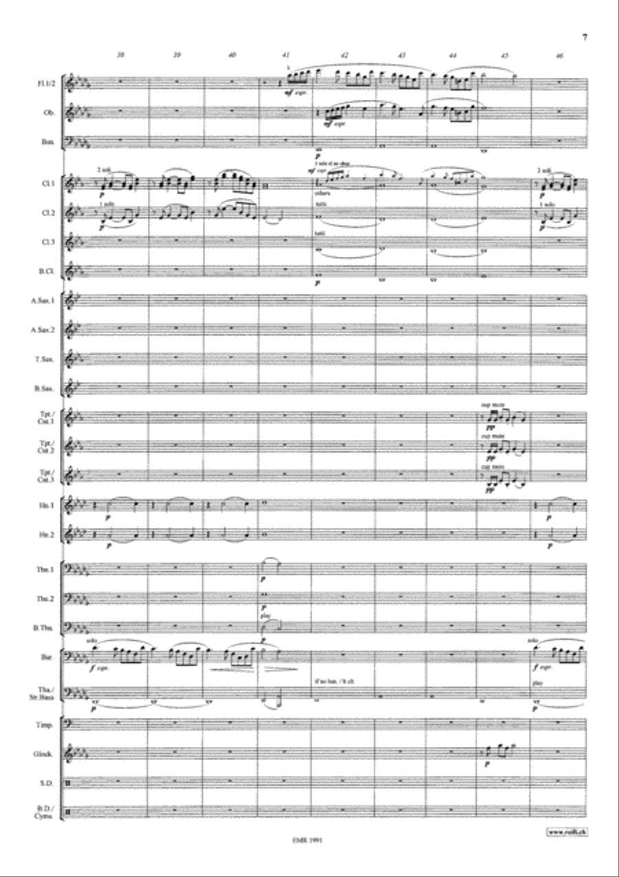 La Vie en Rose Concert Band scores gallery preview page 8