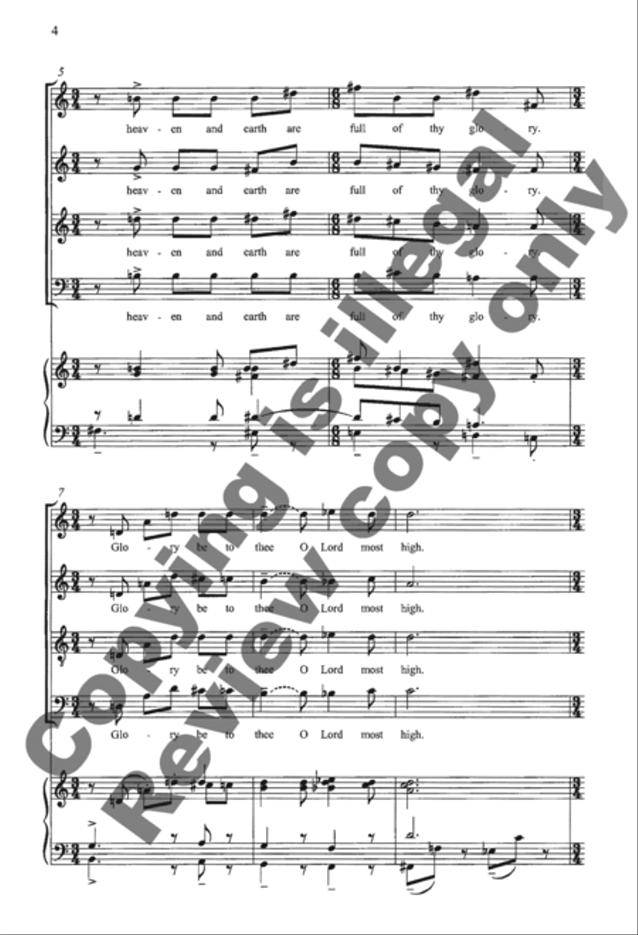 Missa Capella Regis 4-Part scores gallery preview page 10