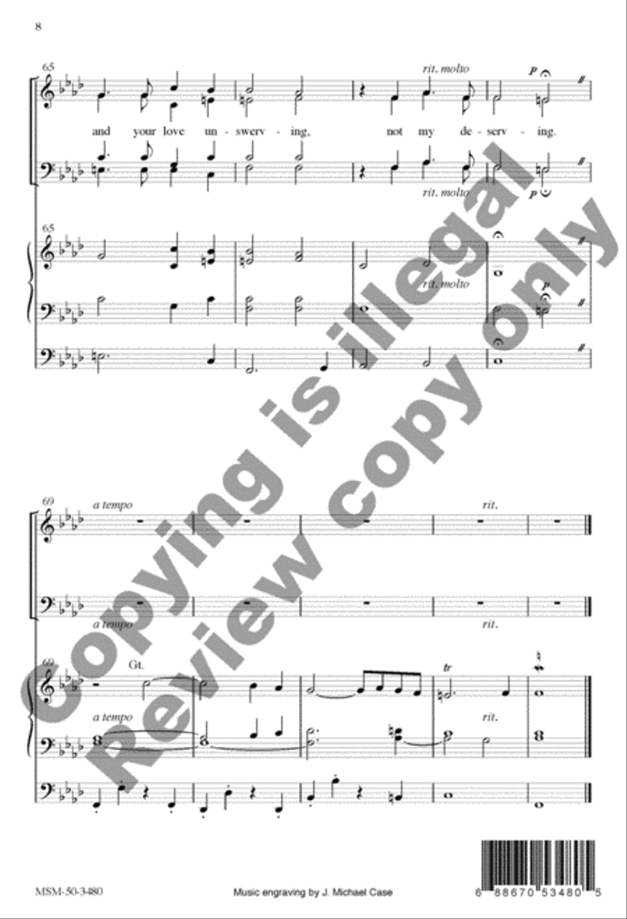 Ah, Holy Jesus 4-Part scores gallery preview page 15