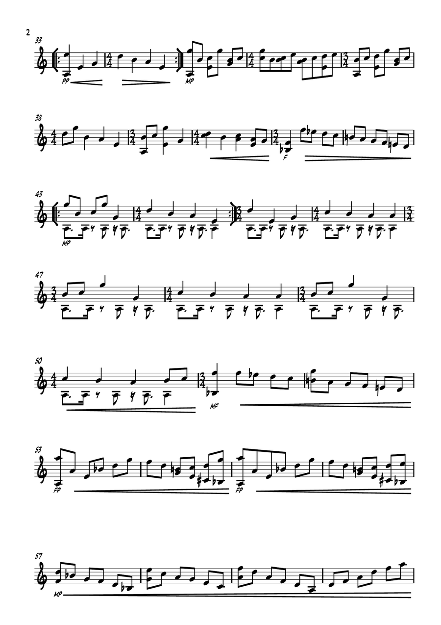 Emerging - Solo for Double Second Steel Drums Drums scores gallery preview page 2