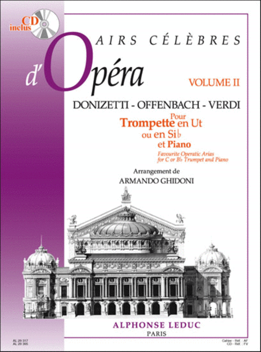Airs Celebres D'operas, Volume 2 Trompette En Ut Ou Sib Ou Cornet En S Cornet scores gallery preview page 1
