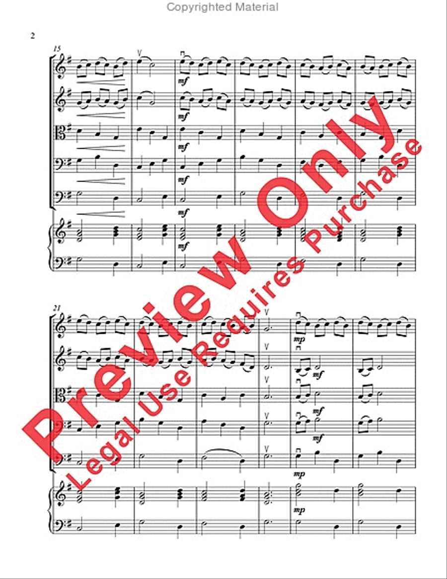 Venetian Gondolier String Orchestra scores gallery preview page 5