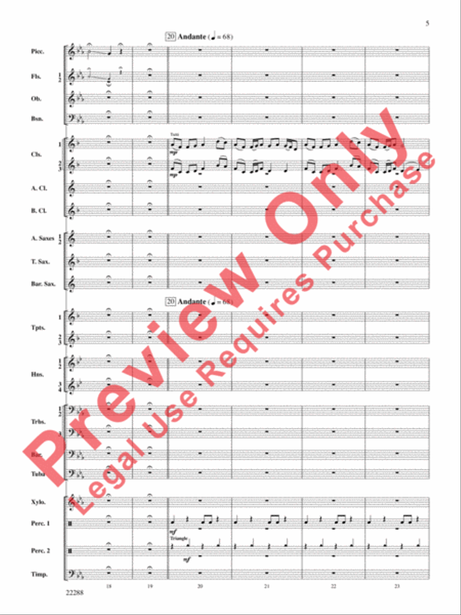Mandjiani Concert Band scores gallery preview page 6