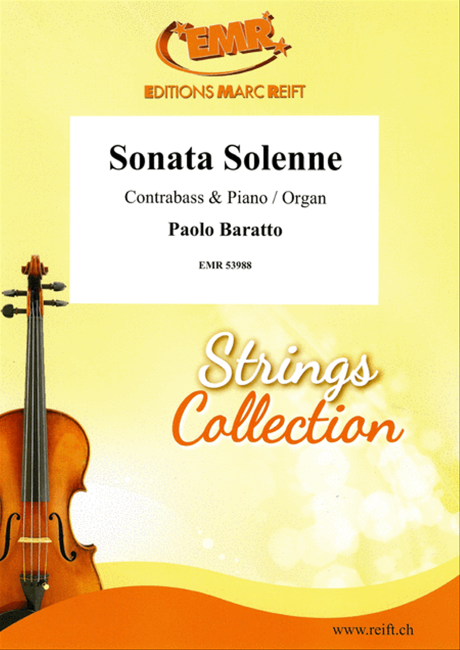 Sonata Solenne Double Bass scores gallery preview page 1