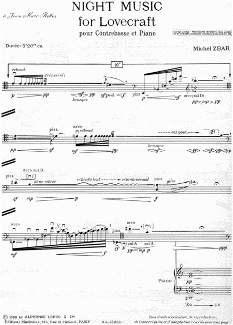 <br>Sheet music extract