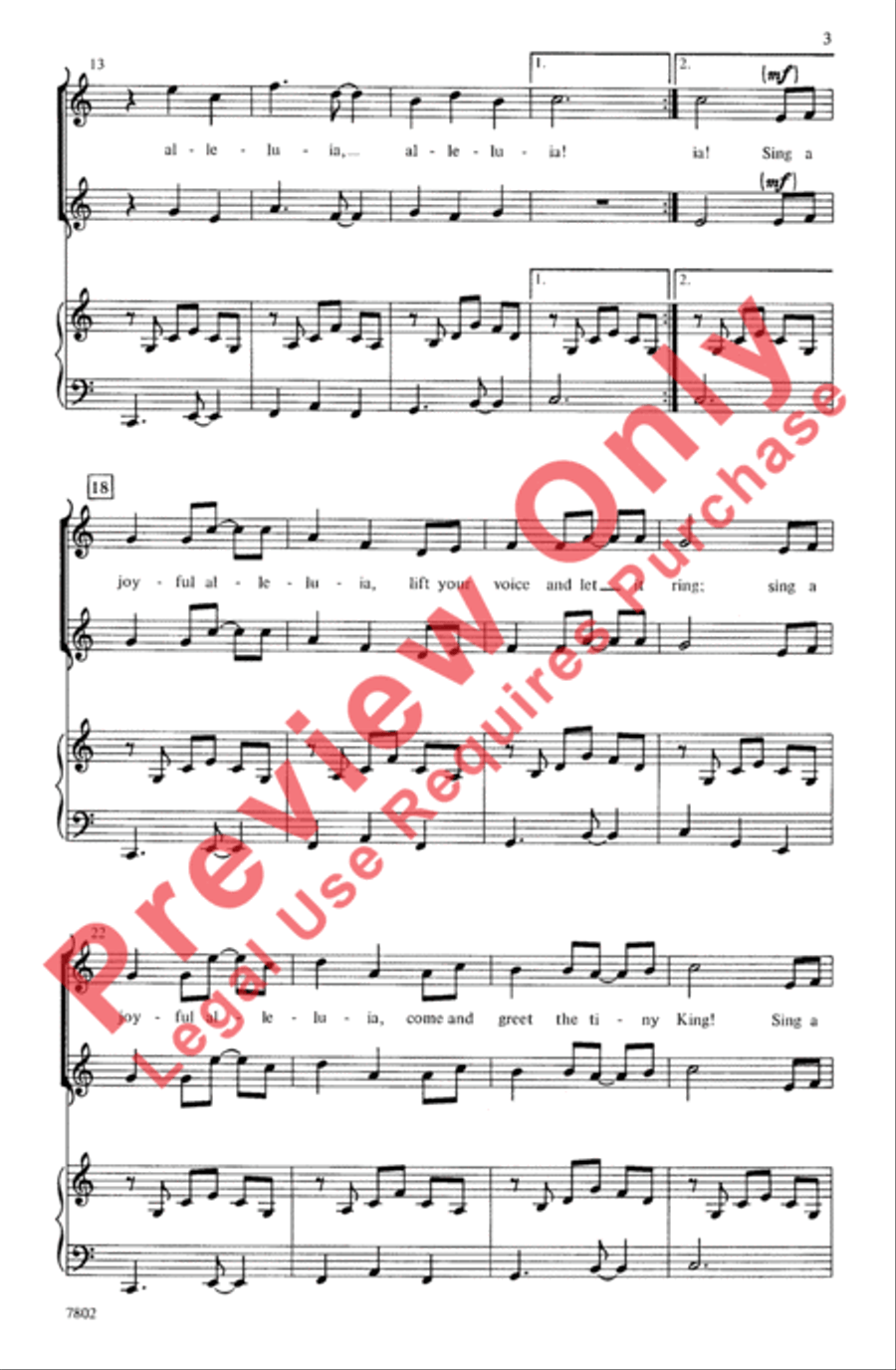 Sing a Joyful Alleluia! Sing a Joyful Alleluia! 2-Part scores gallery preview page 3