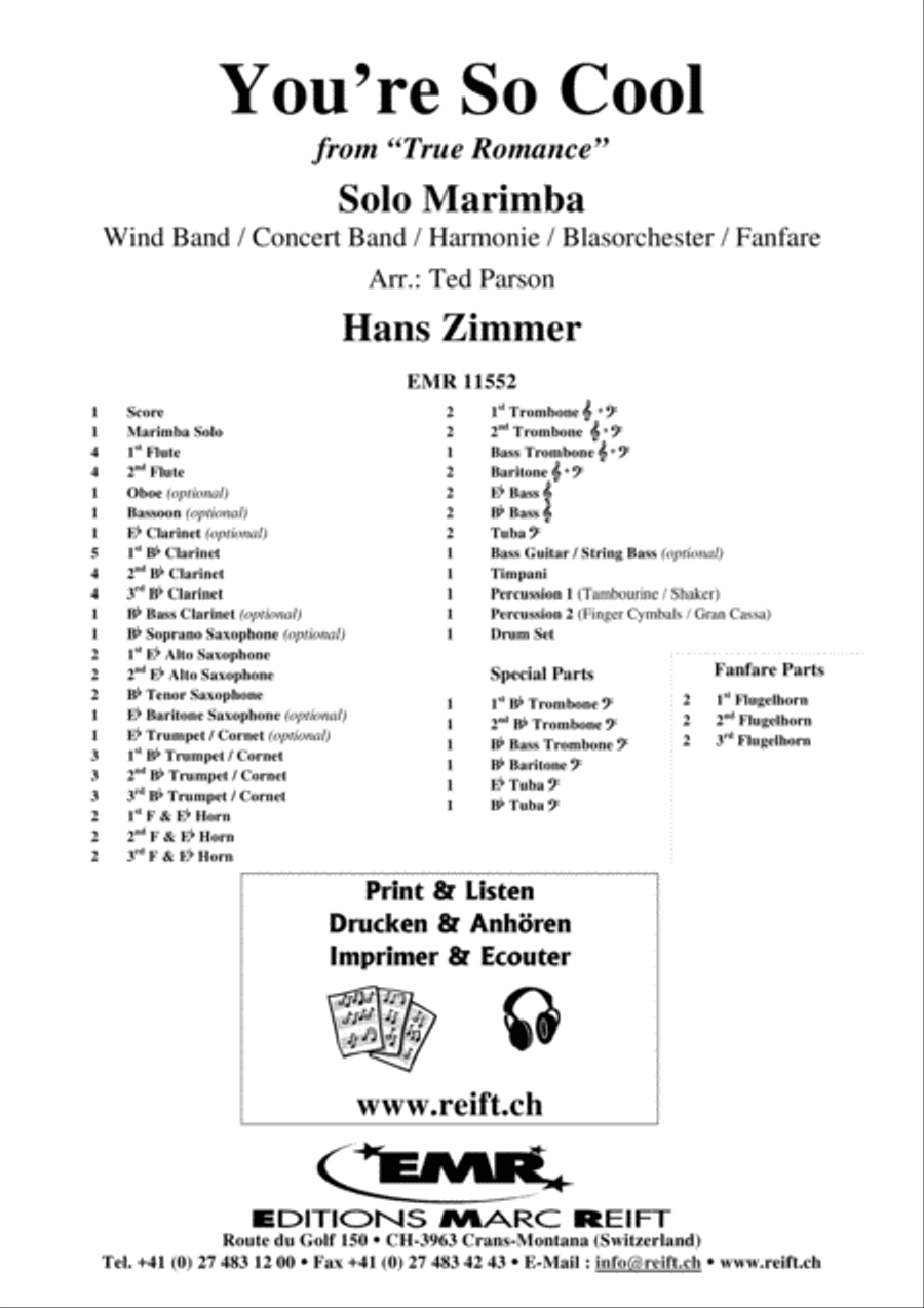 You're So Cool You're So Cool Concert Band scores gallery preview page 2