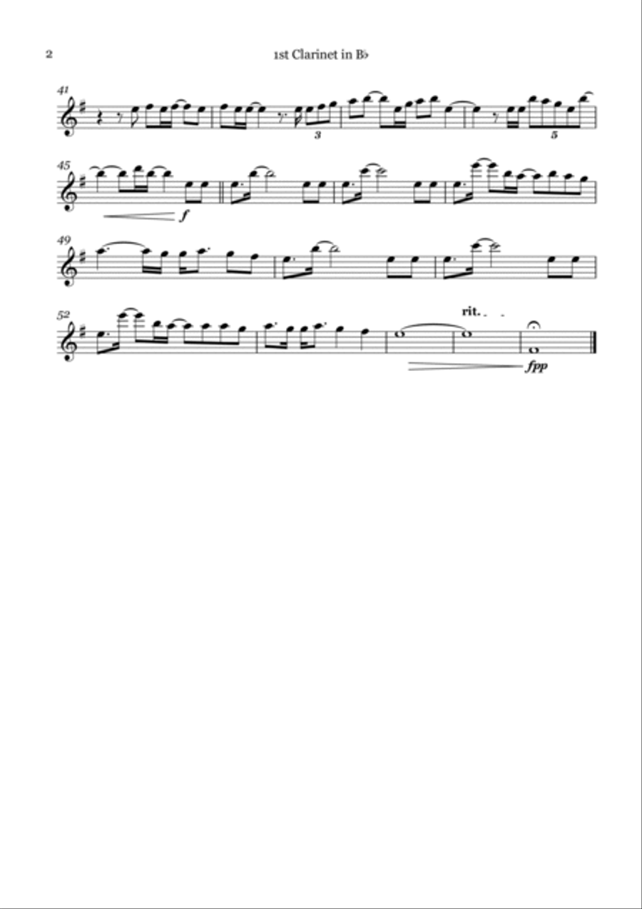Skyfall Clarinet Quartet scores gallery preview page 4