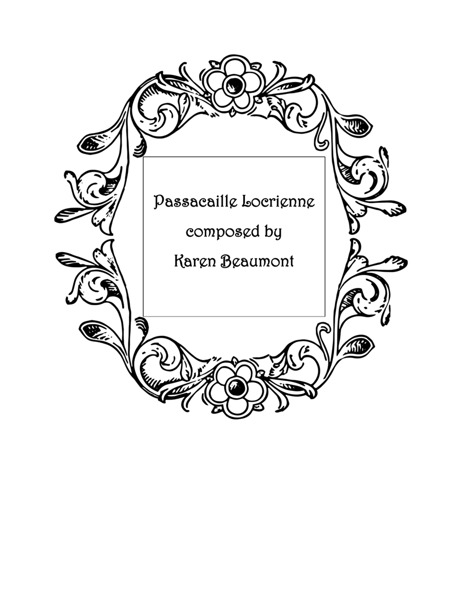 Passacaille Locrienne (manuals only) Organ Solo scores gallery preview page 1