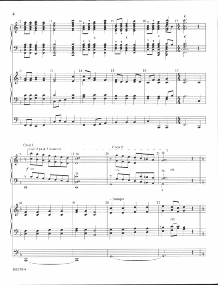 Joyous Overture on Azmon and Duke St (Score) image number null