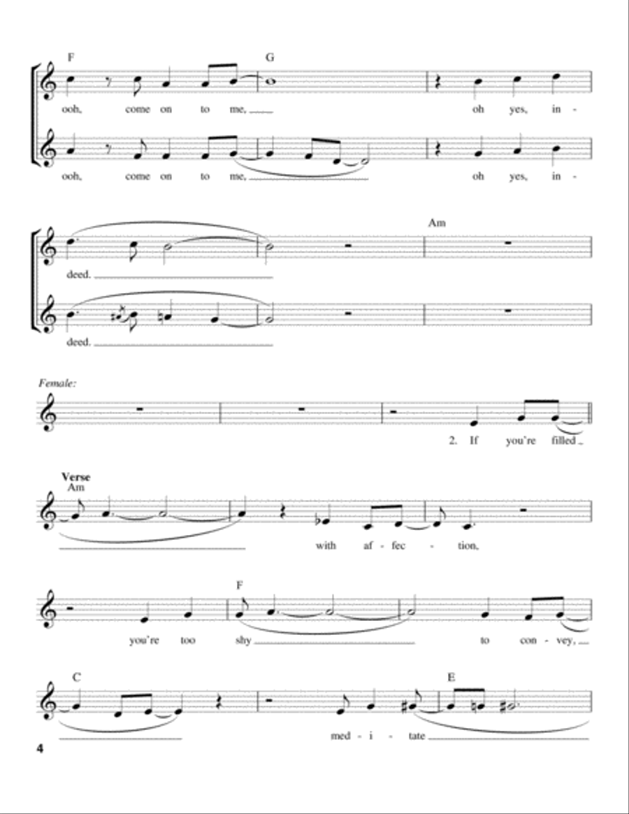 You're The One That I Want Voice scores gallery preview page 4