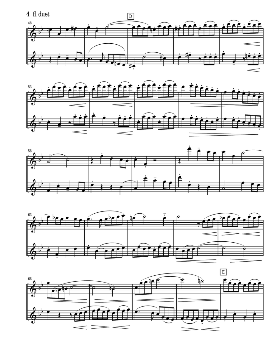 Handel's Messiah Selections for Flute Duet Flute Duet scores gallery preview page 4