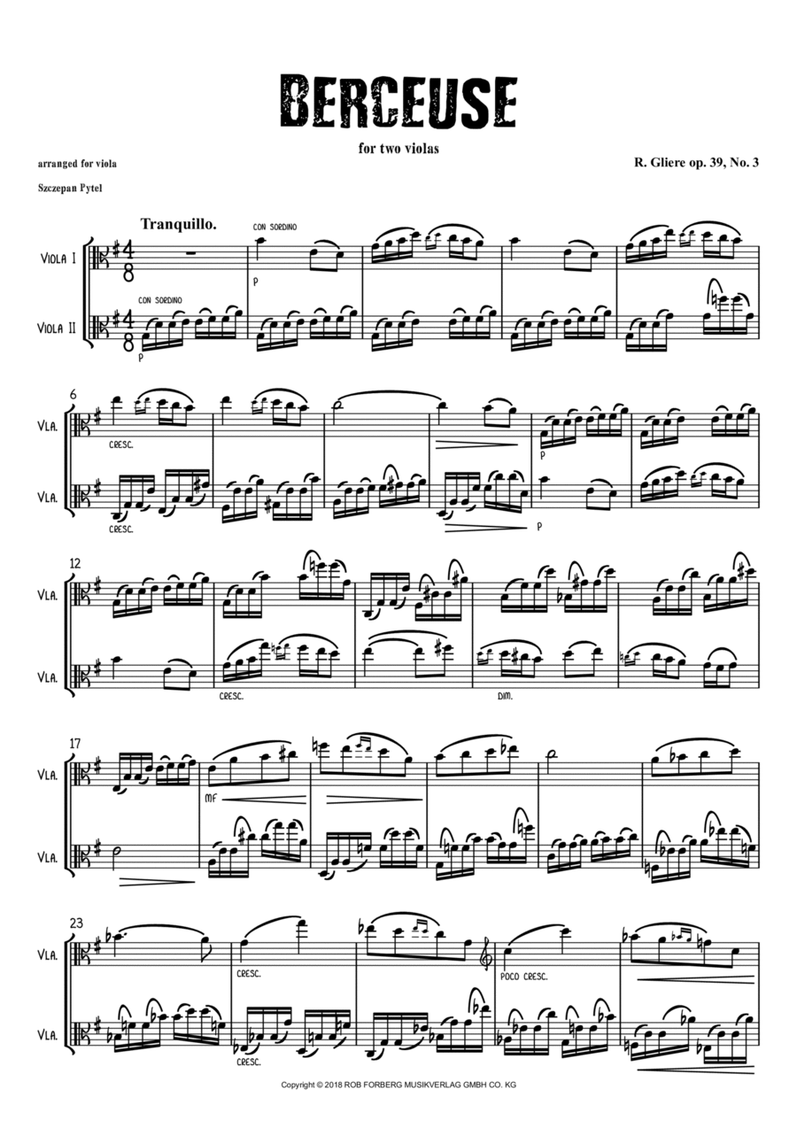 Duos(12) String Duet scores gallery preview page 1