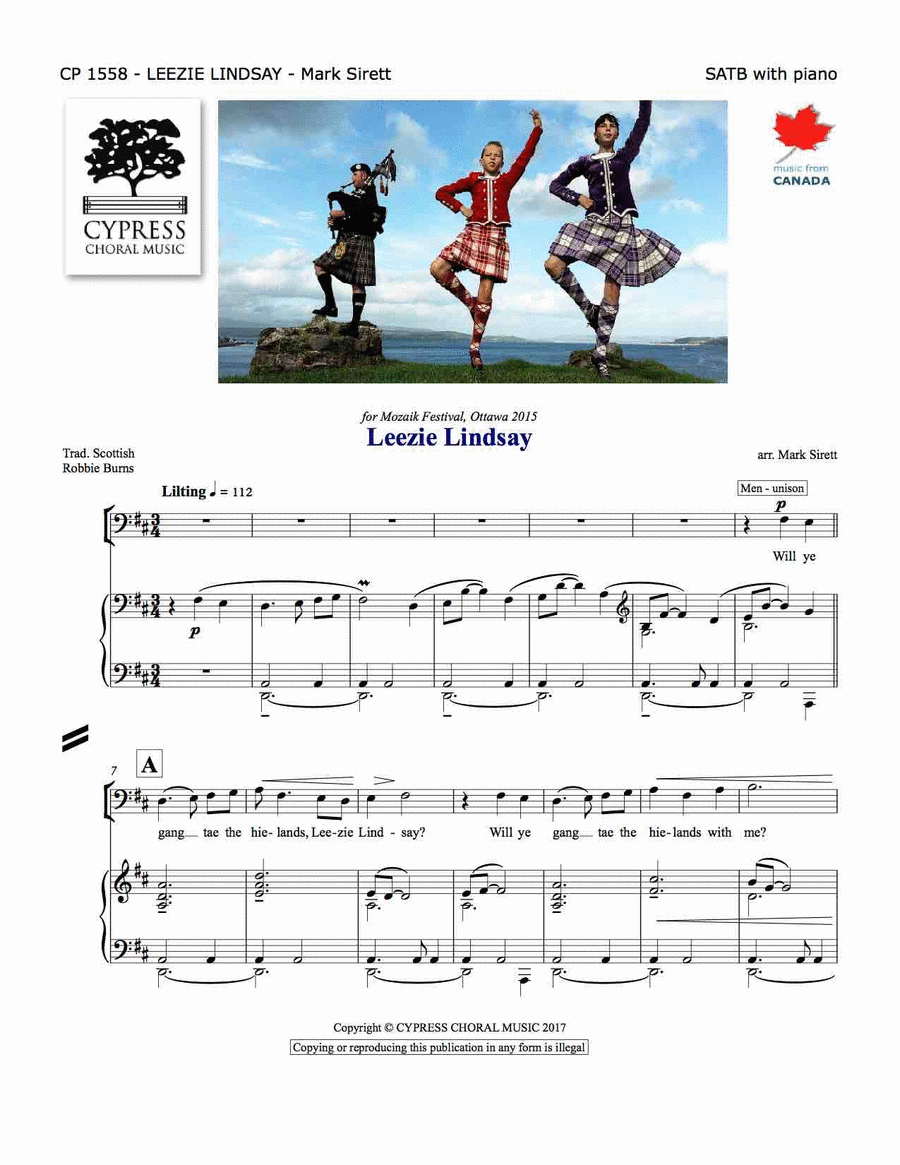 Leezie Lindsay Leezie Lindsay 4-Part scores gallery preview page 1
