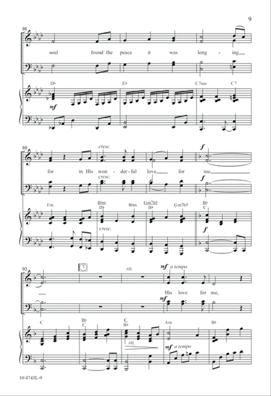 His Love for Me 4-Part scores gallery preview page 9