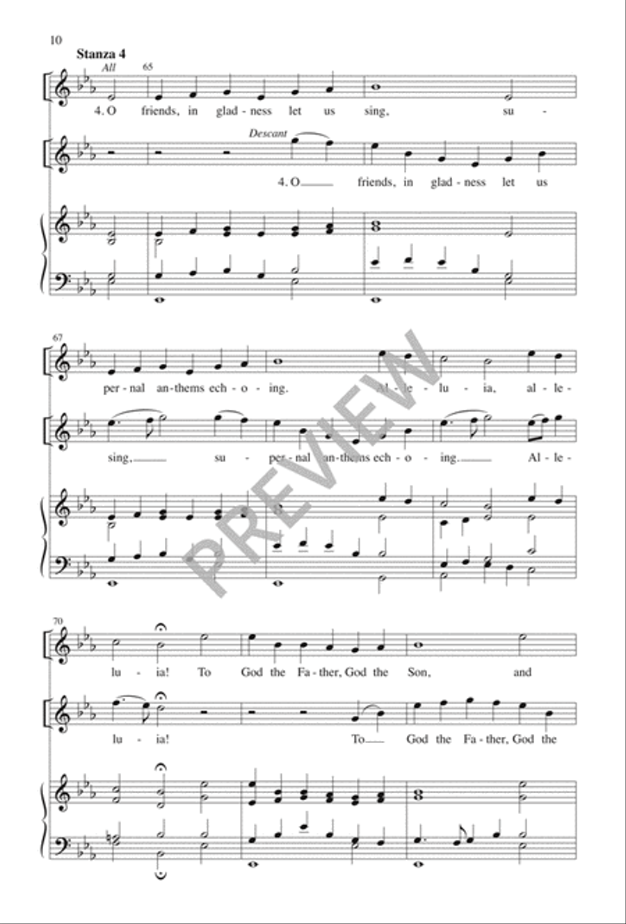 Ye Watchers and Ye Holy Ones 4-Part scores gallery preview page 11