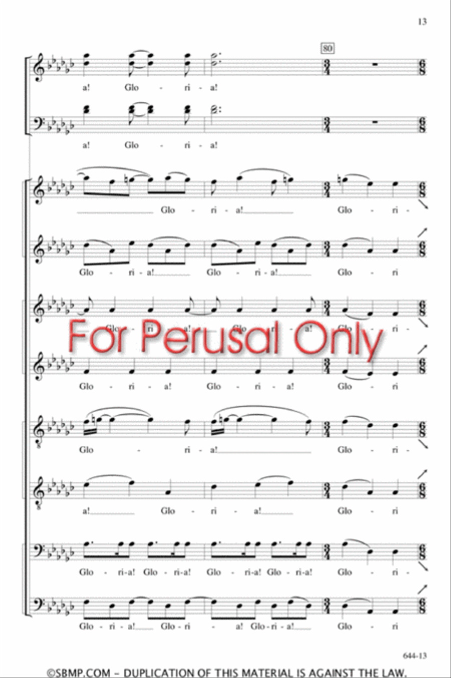 Gabriel's Message - SATB Octavo 4-Part scores gallery preview page 13