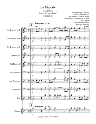 La Majeste (from "Heroic Music") (C) (Brass Choir - 3 Trp, 2 Hrn, 2 Trb, 1 Euph, 1 Tuba, Timp)