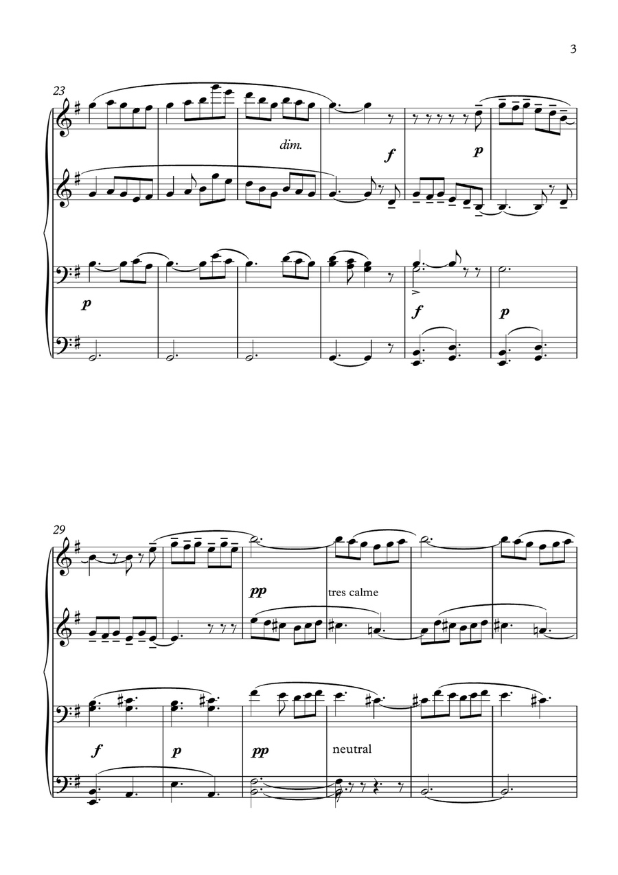 Piano duets 4 hands Preludes by R Hahn 1 Piano, 4-Hands scores gallery preview page 3