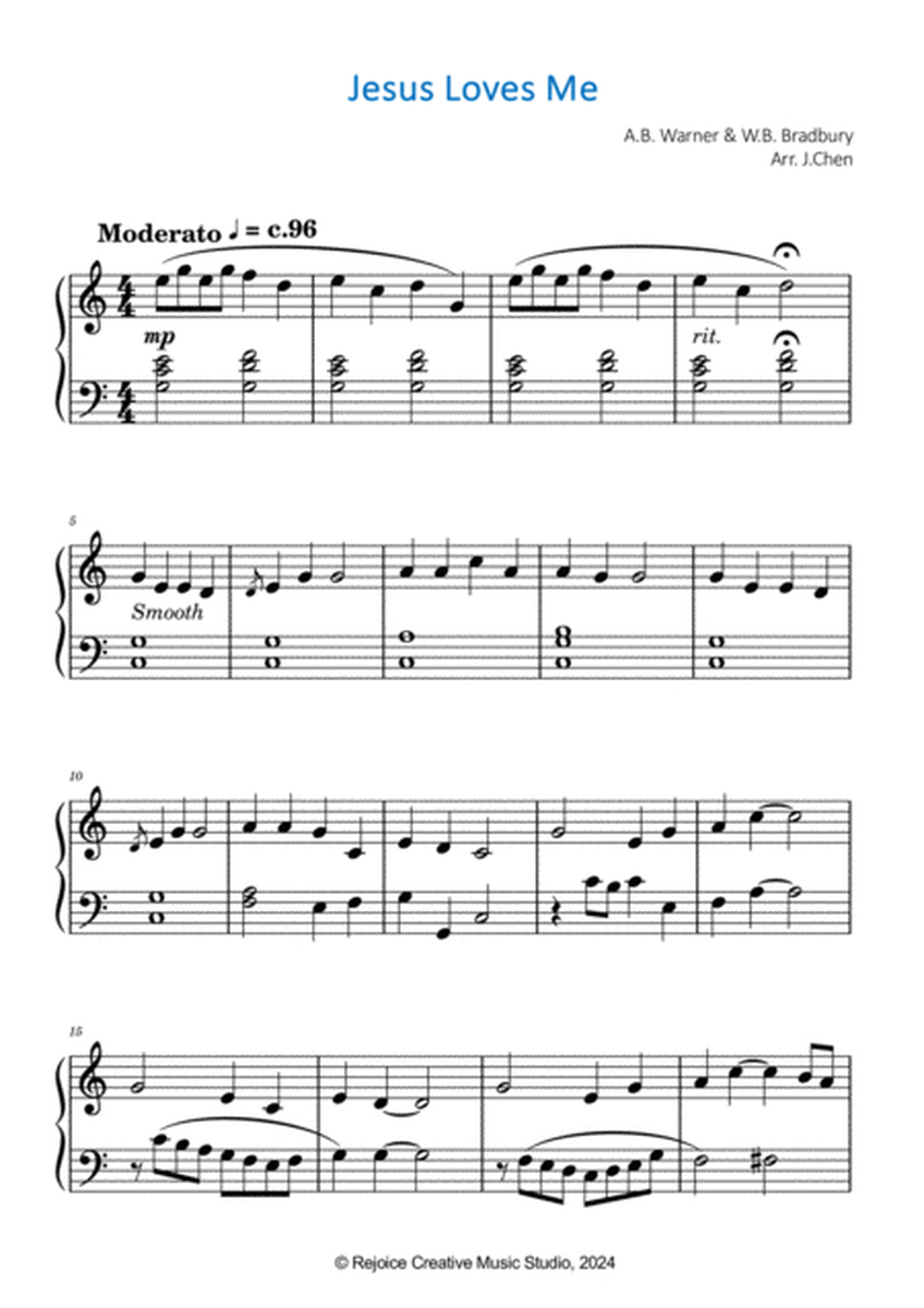 Jesus Loves Me ( piano arrangement) image number null