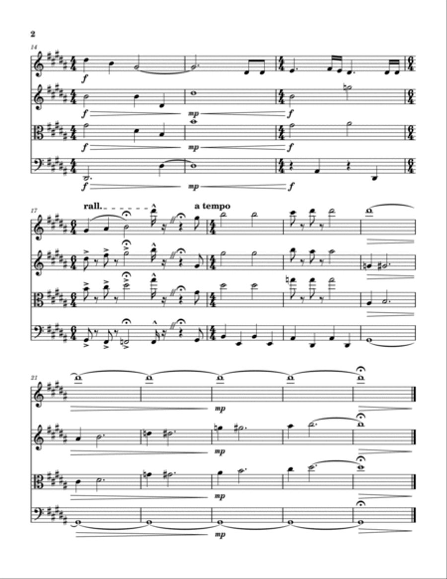 Vanessa's Trick String Quartet scores gallery preview page 3