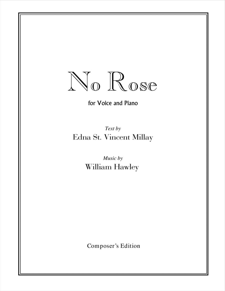 No Rose No Rose Voice scores gallery preview page 1