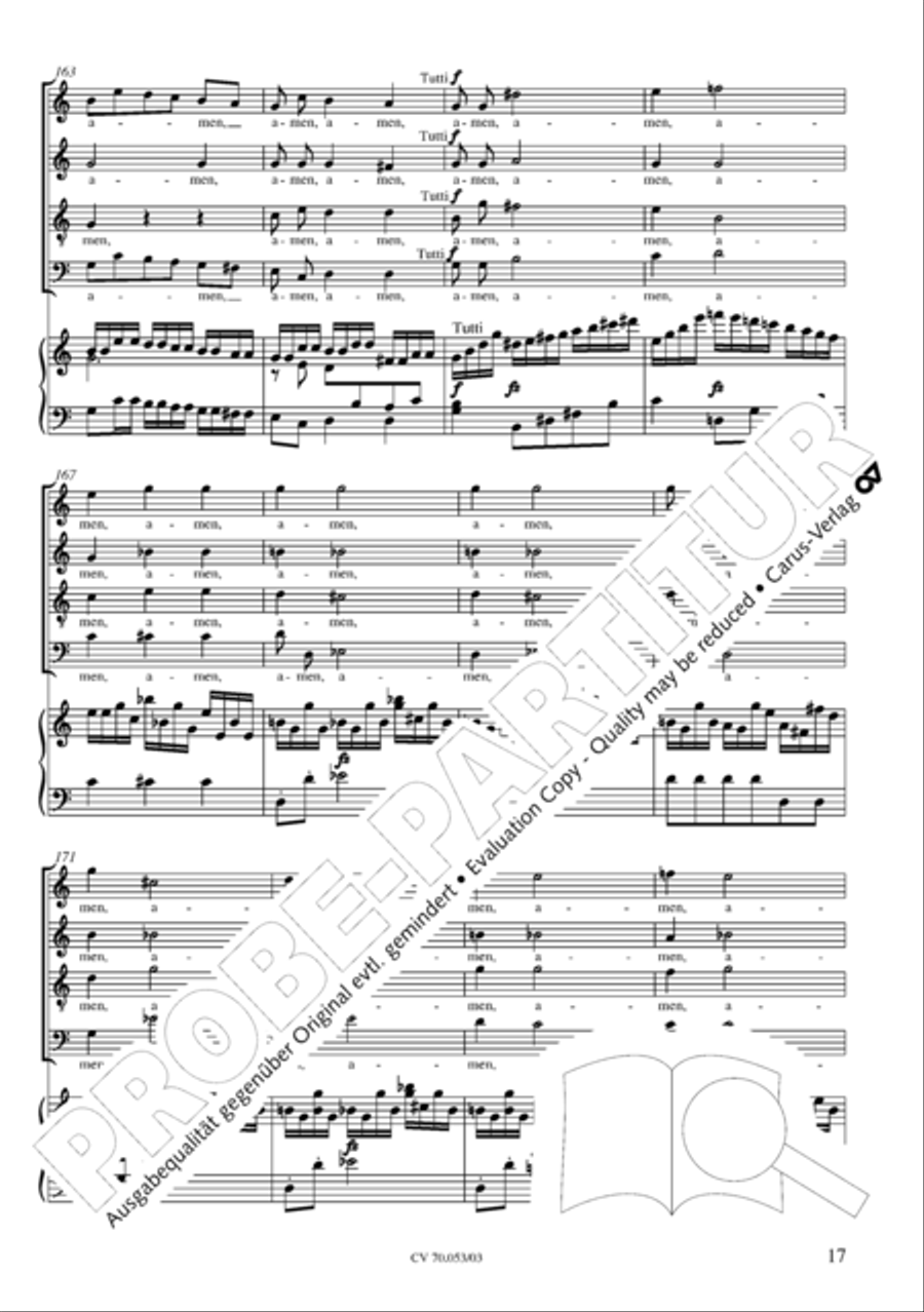 Magnificat in C major 4-Part scores gallery preview page 18