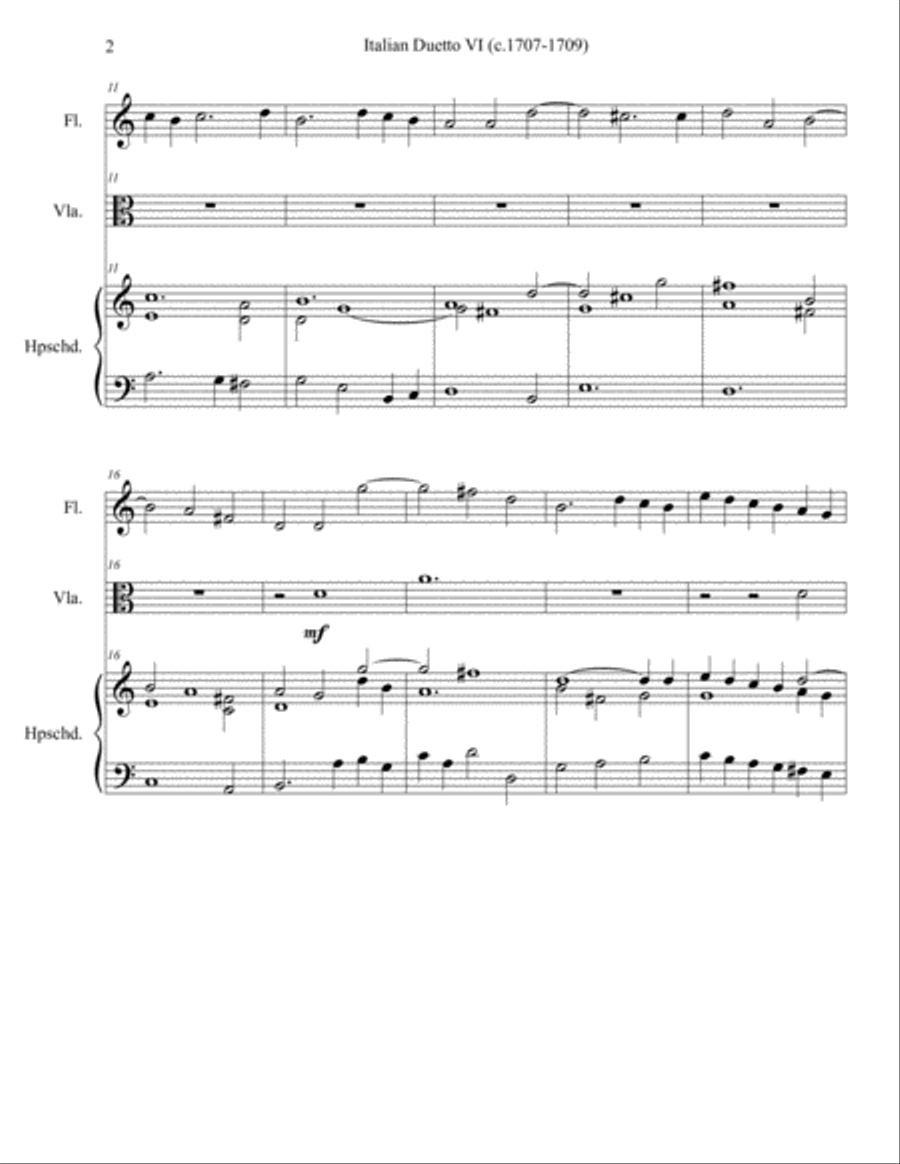 Italian Duetto 6 Italian Duetto 6 Small Ensemble scores gallery preview page 2