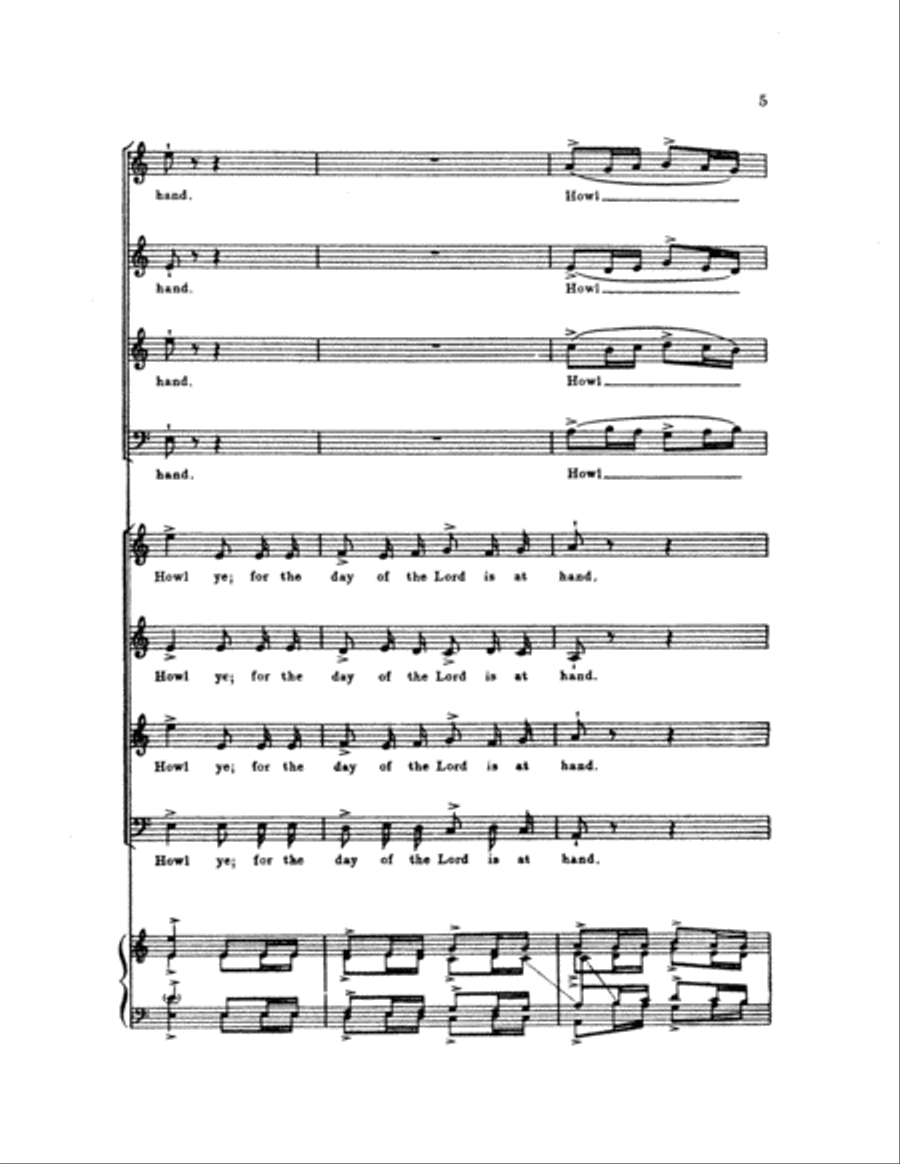 Howl ye 4-Part scores gallery preview page 4