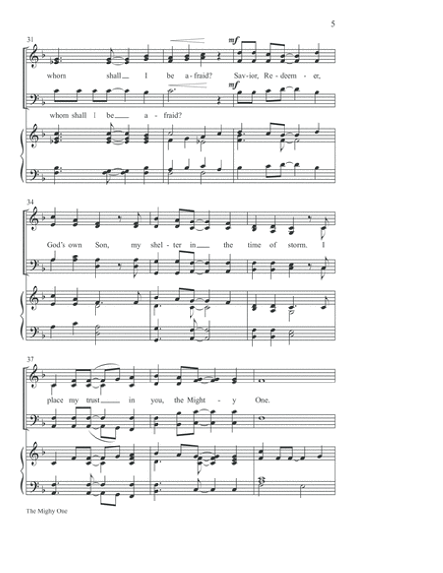 The Mighty One 4-Part scores gallery preview page 6