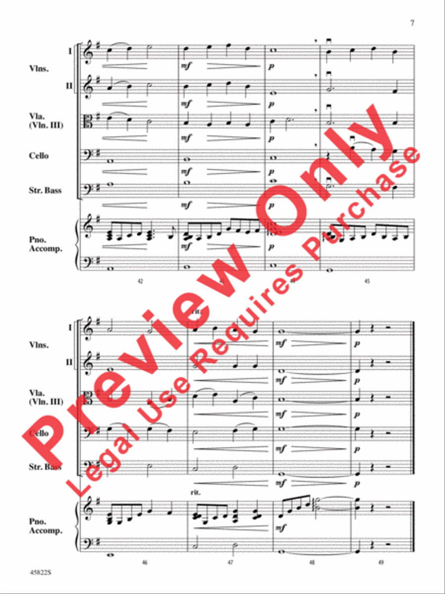 In the Bleak Midwinter String Orchestra scores gallery preview page 7