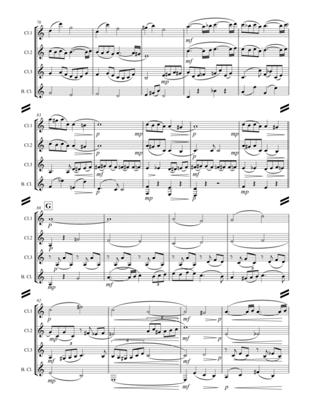 Faure - Pavane, Op. 50 (for Clarinet Quartet) image number null