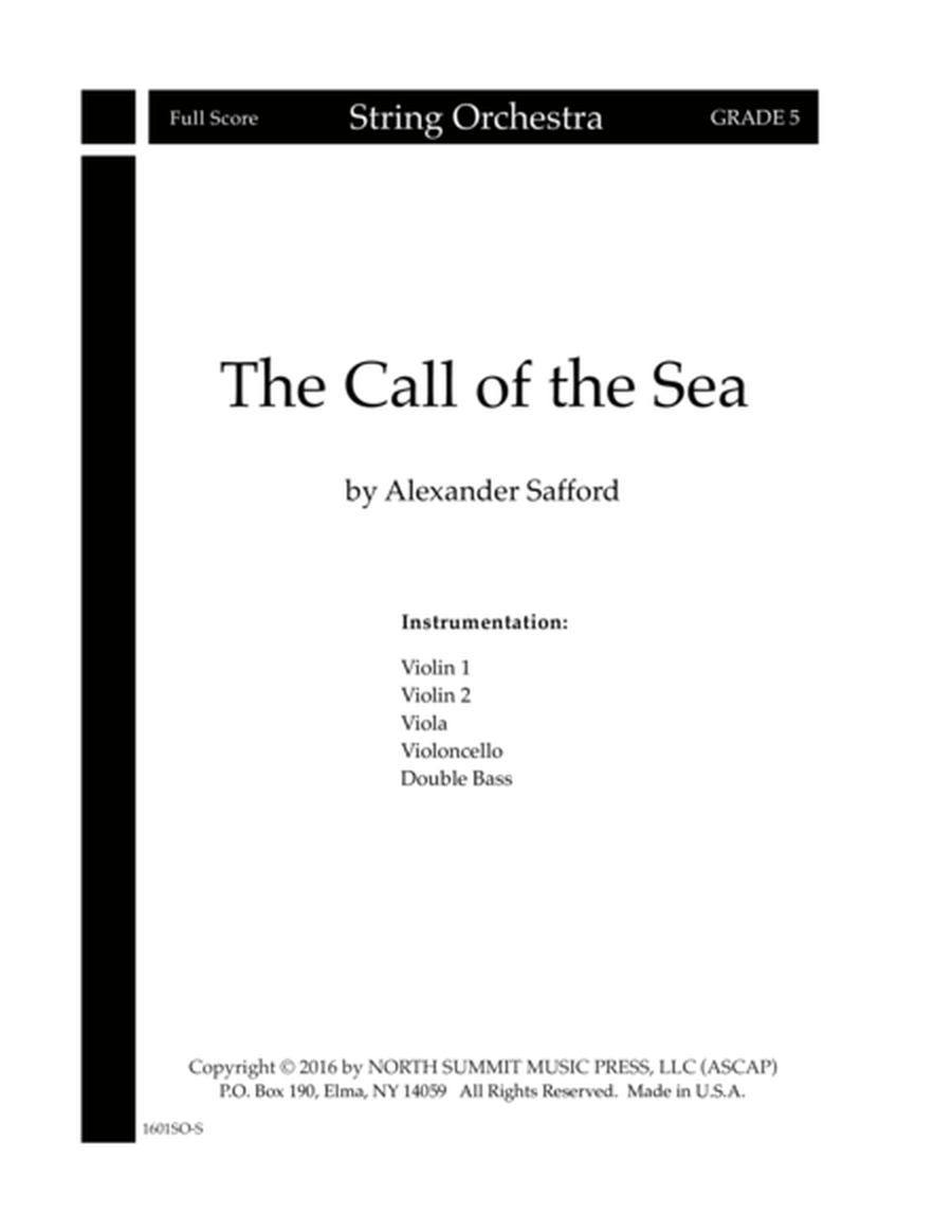 The Call of the Sea Score and Parts image number null