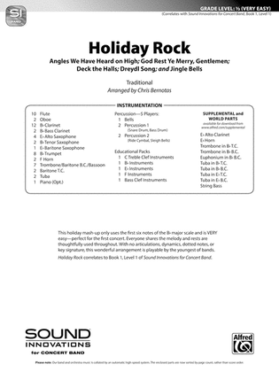 Book cover for Holiday Rock: Score