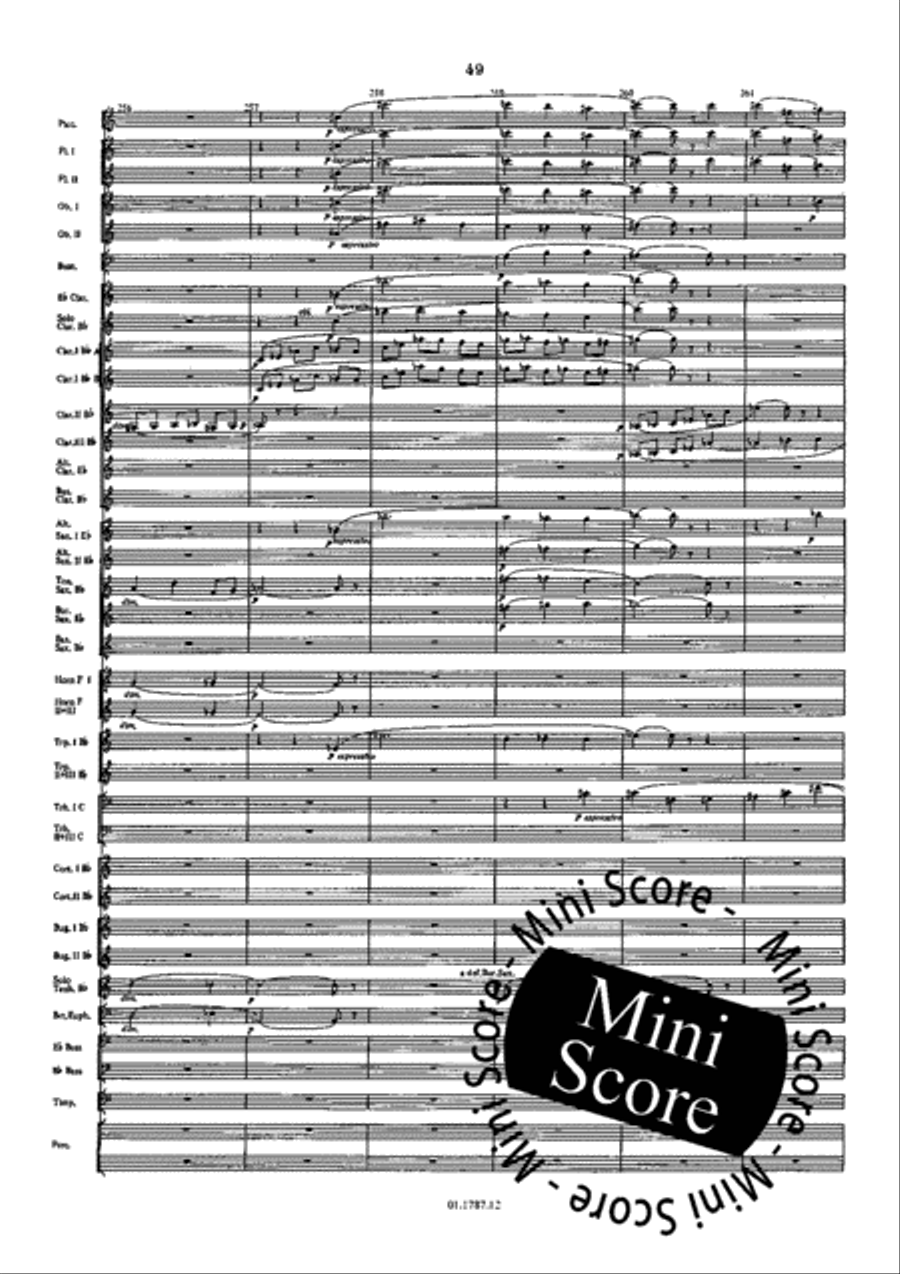 Symphonie de l'Eau Concert Band scores gallery preview page 53