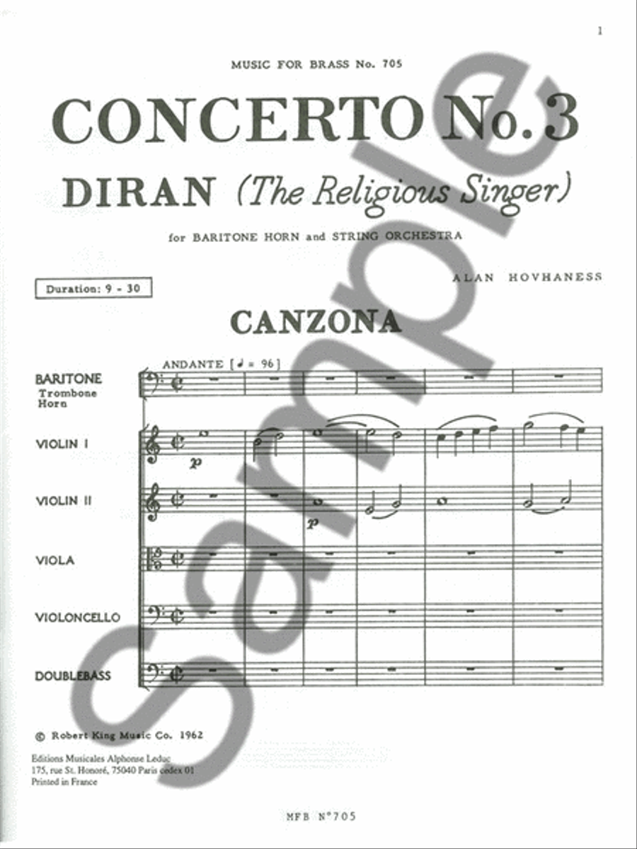 Concerto No.3 (trombone & Orchestra) School and Community scores gallery preview page 2