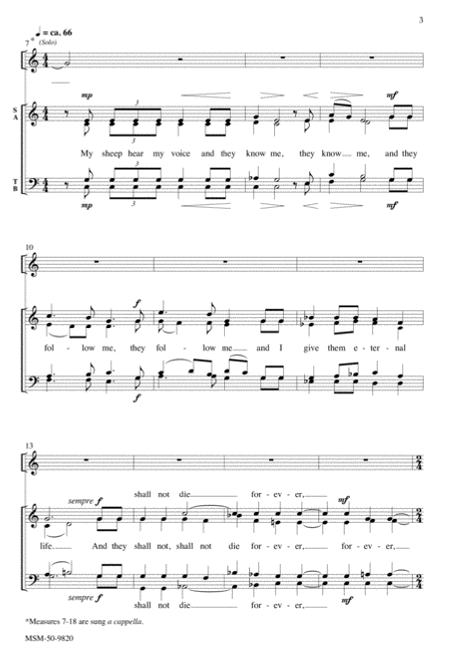 Neither Death nor Life 4-Part scores gallery preview page 3