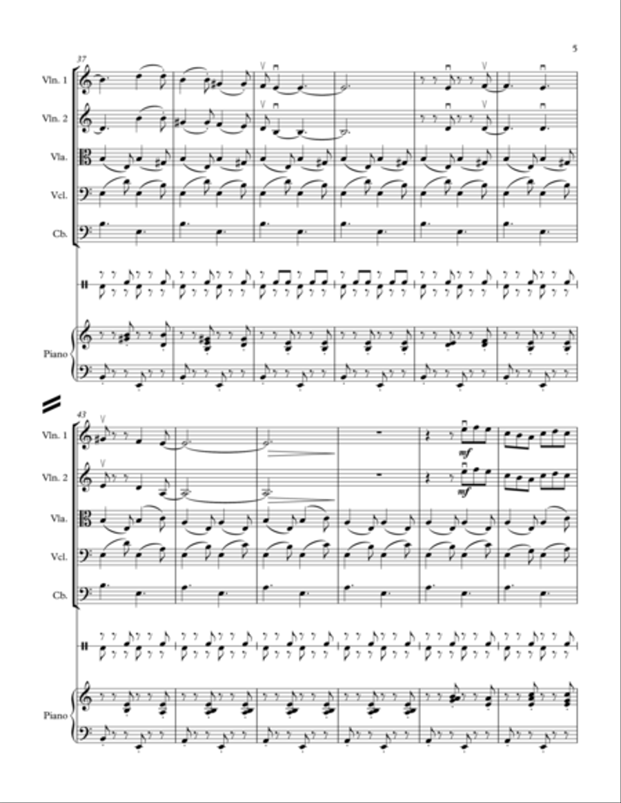 Tarantella for String Orchestra Full Orchestra scores gallery preview page 5