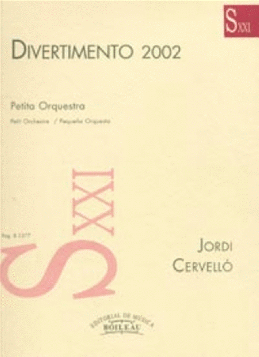 Divertimento 2002 Divertimento 2002 Chamber Orchestra scores gallery preview page 1