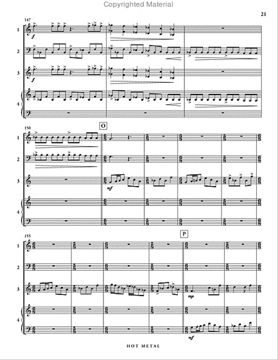 Hot Metal Percussion Ensemble scores gallery preview page 22
