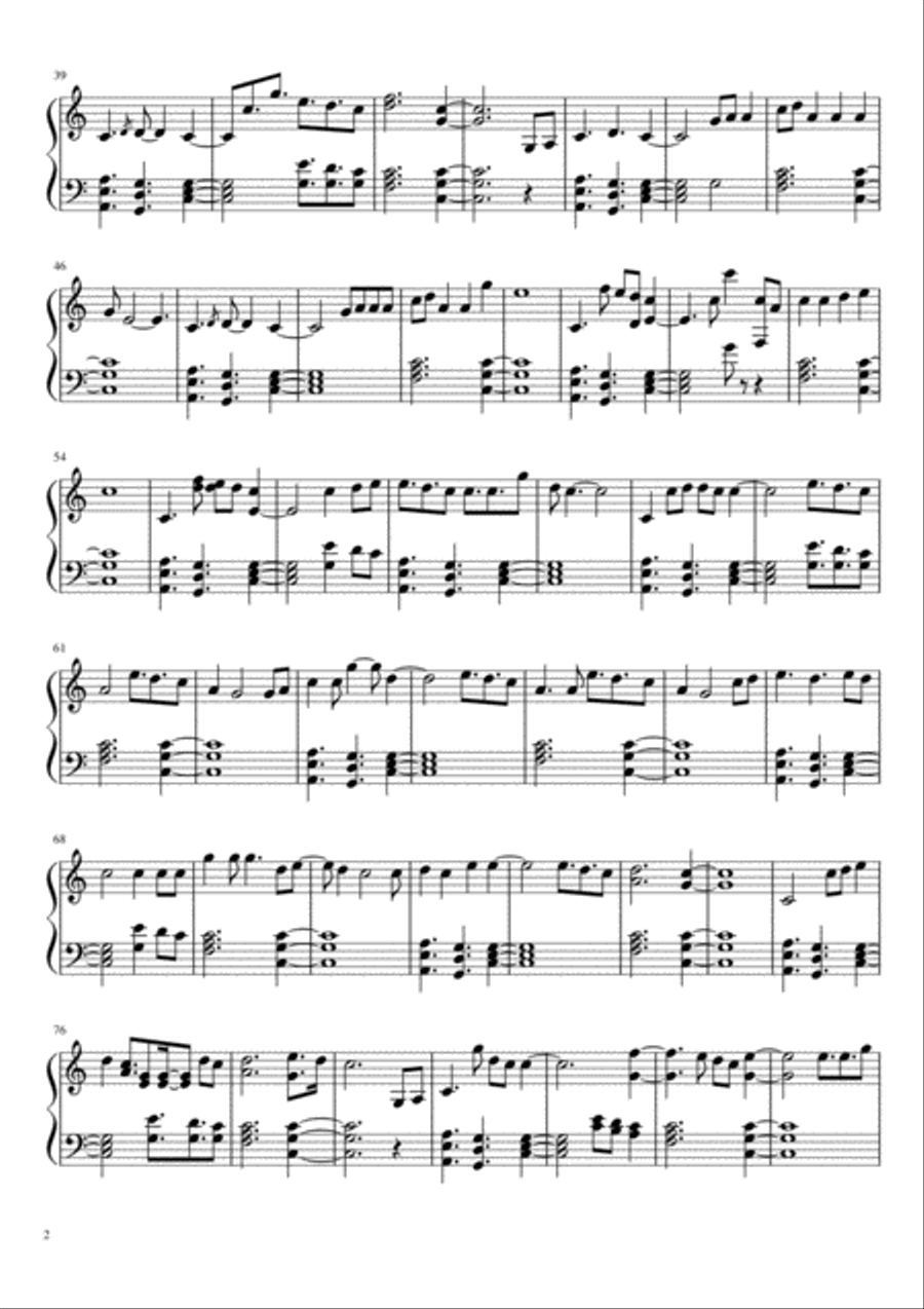 Purpose Piano Solo scores gallery preview page 2