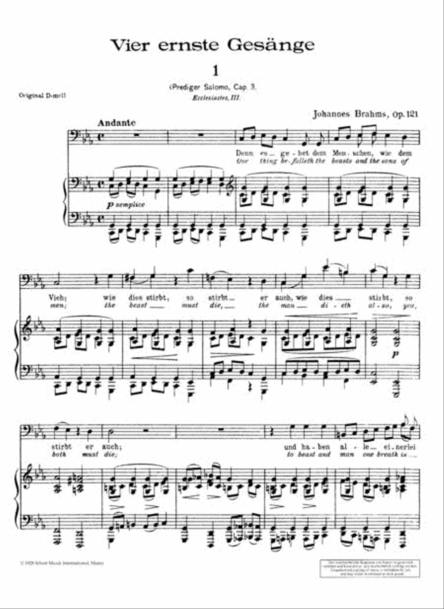 4 Serious Songs Op. 121 4 Serious Songs Op. 121 Voice scores gallery preview page 2