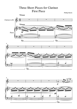 Three Short Pieces for Clarinet and Piano