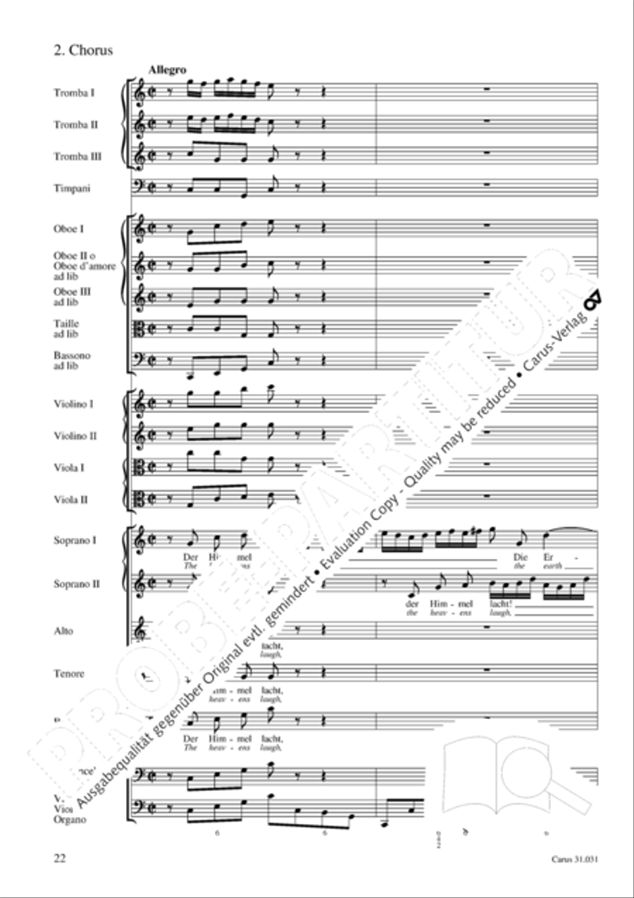 The heavens laugh, the earth exults in gladness (Der Himmel lacht! Die Erde jubilieret) STB scores gallery preview page 23