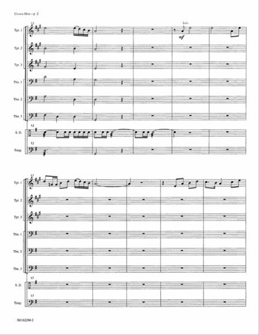 Crown Him, Lord of All - Brass and Percussion Choir scores gallery preview page 3