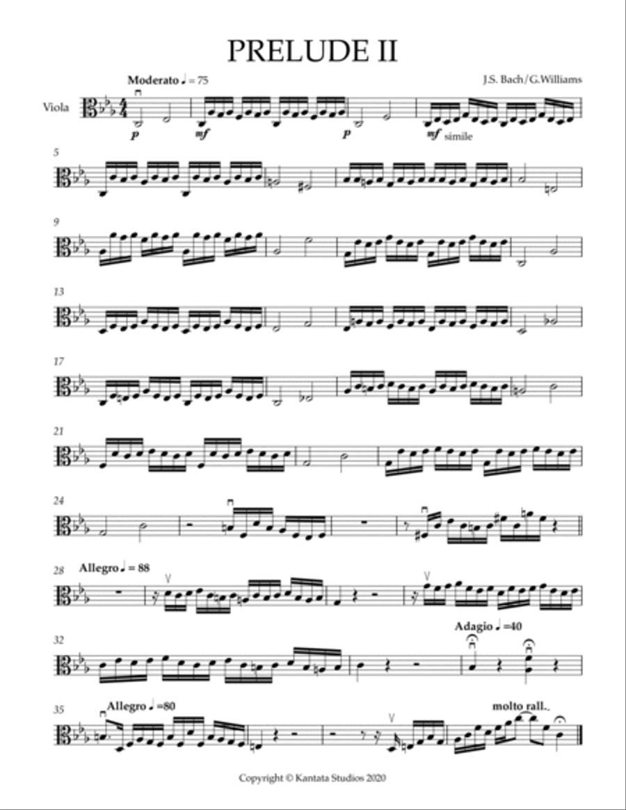 PRELUDE II FOR STRING ORCHESTRA Chamber Music scores gallery preview page 6