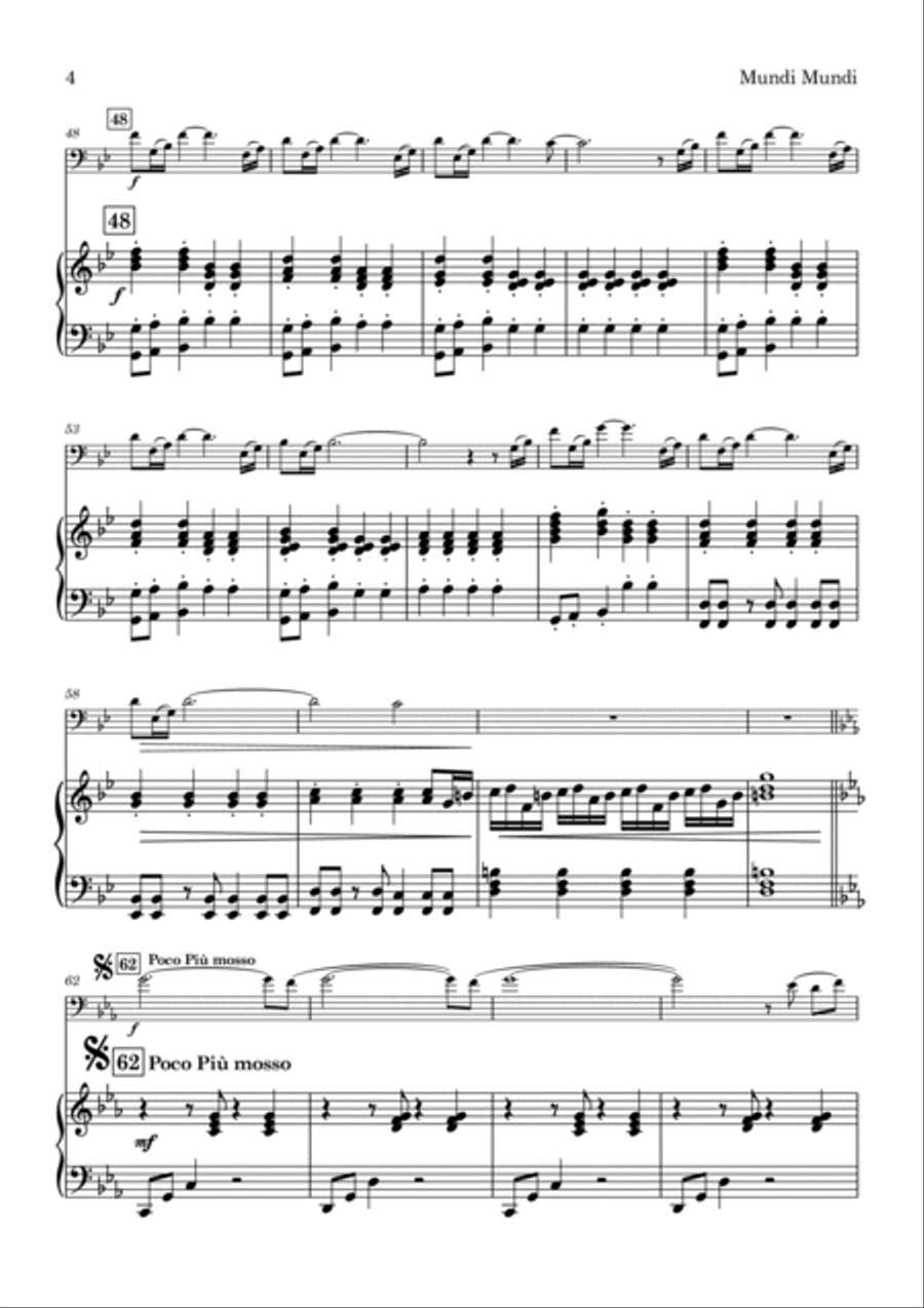 Mundi Mundi Euphonium scores gallery preview page 5